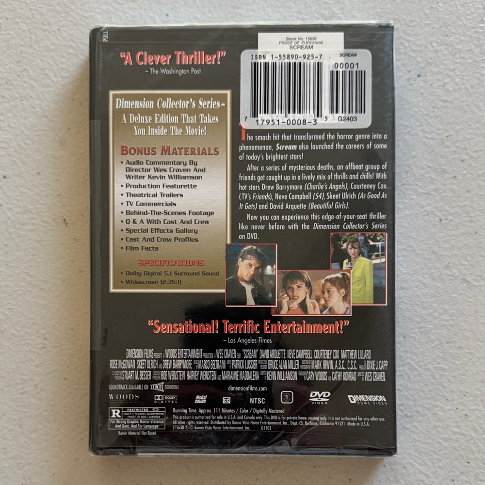 Scream Collector's Series DVD - Picture 2 of 2